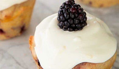 Blackberry Lemon Drop Cupcakes