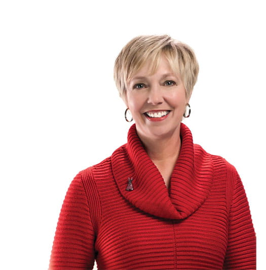 p[ortrait of survivor Gail Hogan smiling p[ortrait of survivor Gail Hogan smiling
